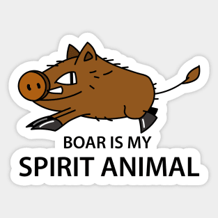 Funny wild boar spirit animal Sticker